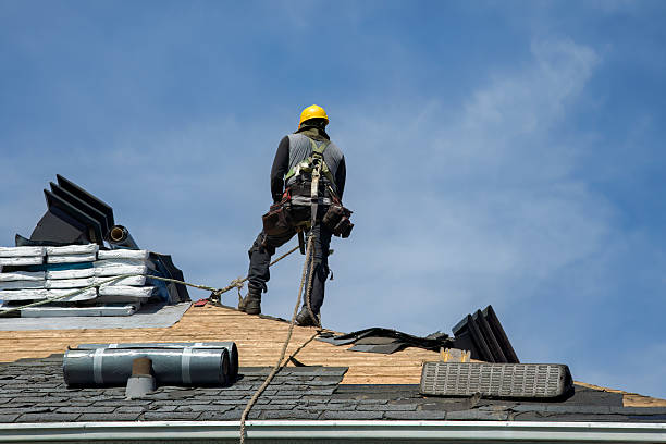 Professional Roof Replacement technician working in Williamsburg, IN